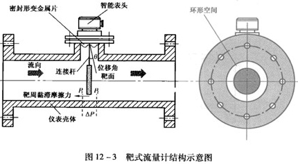 低溫靶式流量計(jì)工作原理圖