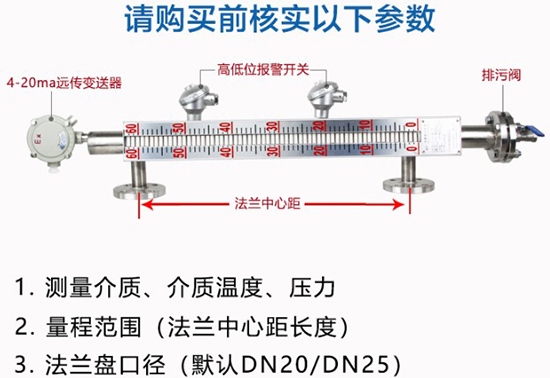 4-20ma磁翻板液位計結構圖